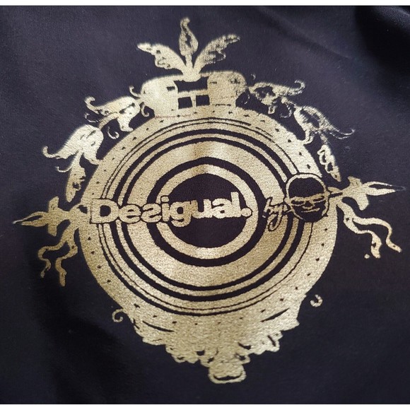 Desigual by Christian Lacroix Women's SS Blouse Stripes 3D Floral Applique Small - Picture 13 of 13